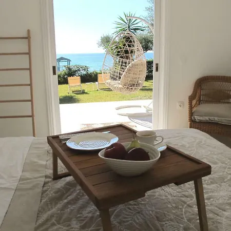 Aqua Seafront Corfu House With Garden * Glifada